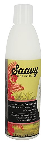 0854022005594 - SAAVY NATURALS SULFATE-FREE CONDITIONER TAHITIAN VANILLA & KUKUI WITH SHEA BUTTER 8OZ