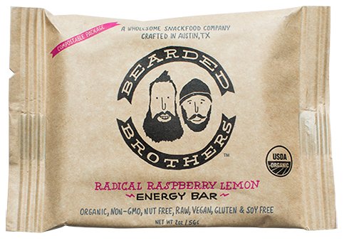 0854030005104 - PALEO BARS: VEGAN, GLUTEN FREE, ORGANIC SOURCE OF PROTEIN AND ENERGY FROM BEARDED BROTHERS (12 PACK: RASPBERRY LEMON)
