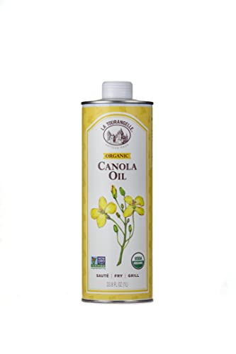 0854259005091 - LA TOURANGELLE, ORGANIC CANOLA OIL, EXPELLER-PRESSED NON-GMO CANOLA SEEDS, PESTICIDE AND CHEMICAL FREE, HIGH HEAT NEUTRAL COOKING OIL, 33.8 FL OZ