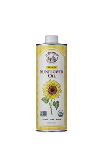 0854259005107 - LA TOURANGELLE, ORGANIC HIGH OLEIC SUNFLOWER OIL, NEUTRAL OIL FOR MEDIUM TO HIGH HEAT COOKING AND SKIN CARE, NON GMO, PESTICIDE AND CHEMICAL FREE, 33.8 FL OZ