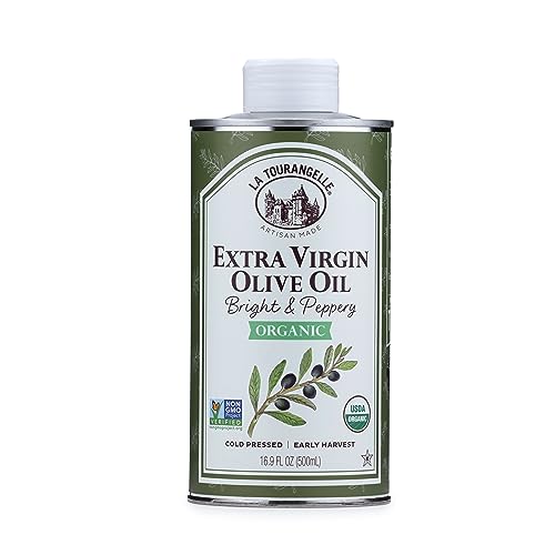 0854259005701 - LA TOURANGELLE, ORGANIC EXTRA VIRGIN OLIVE OIL, COLD-PRESSED HIGH ANTIOXIDANT PICUAL OLIVES FROM SPAIN, 16.9 FL OZ