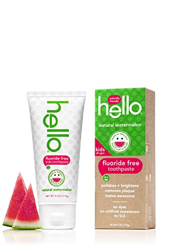 0854296004675 - HELLO KIDS FLUORIDE AND SLS FREE TOOTHPASTE, NATURAL WATERMELON 4.2OZ