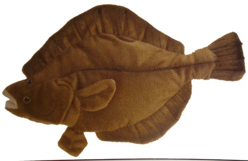 0854346000961 - FLOUNDER 10 STUFFED PLUSH ANIMAL - CABIN CRITTERS SALTWATER FISH COLLECTION