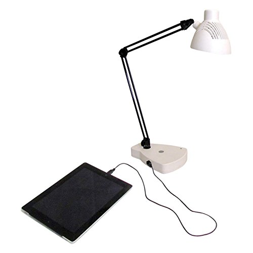 0854451003772 - HOMESELECTS 7606/7607 ELIGHT STUDENT CHARGER TASK LAMP