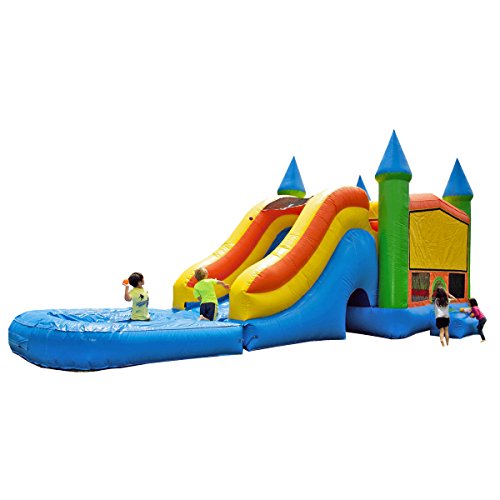 0854489005762 - JUMPORANGE COMMERCIAL GRADE 13' X 35' BALLOON MEGA WET/DRY INFLATABLE BOUNCY HOUSE AND SLIDE COMBO PLAYSET