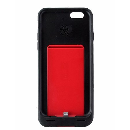 0854521005491 - DOG & BONE BATTERY CHARGER CASE FOR APPLE IPHONE 6 / 6S - RETAIL PACKAGING - TREAD RED