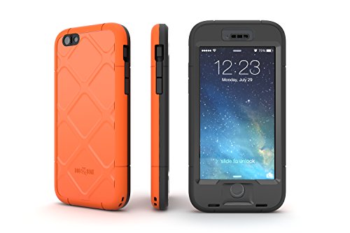 0854521005514 - DOG & BONE WETSUIT WATERPROOF CASE WITH TOUCH ID FOR IPHONE 6 (4.7) - ELECTRIC ORANGE - RETAIL PACKING