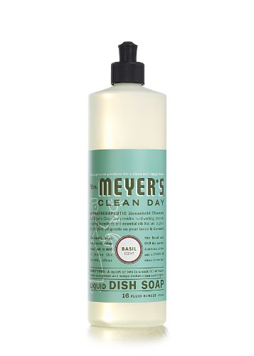 0854585856893 - MRS. MEYER'S CLEAN DAY LIQUID DISH SOAP, BASIL, 16 FLUID OUNCE