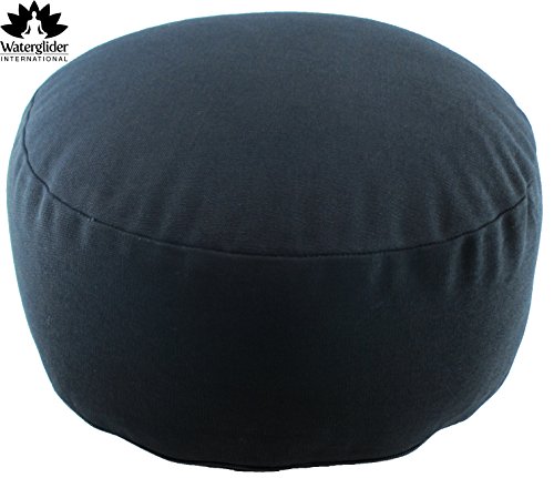 0854618004765 - ZAFU ORGANIC COTTON MEDITATION PILLOW: RONDO STYLE WITH LINER- 6 COLORS (BLACK, STANDARD 12 INCH)