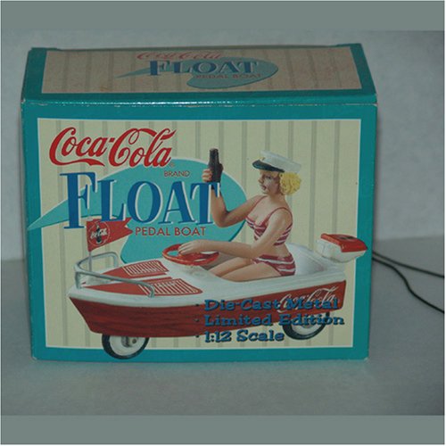 0085475137109 - LIMITED EDITION COCA-COLA 1950S REPLICA FLOAT PEDAL BOAT 1:12 SCALE DIE-CAST METAL