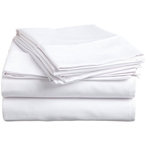 0855031003007 - IMPRESSIONS GENUINE EGYPTIAN COTTON 300 THREAD COUNT TWIN 3-PIECE SHEET SET, DEEP POCKET, SINGLE PLY, SOLID, WHITE