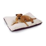 0855042004178 - SUPERSOFT RECTANGULAR ULTRA SHERPA DOG BED SIZE MEDIUM 25 X 33 FABRIC POLY-SUEDE CHOCOLATE CREAM SHERPA