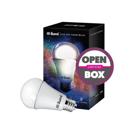 0855086005049 - ILUMI BLUETOOTH SMART LED A19 LIGHT BULB, 2ND GENERATION - SMARTPHONE CONTROLLED DIMMABLE MULTICOLORED COLOR CHANGING LIGHT - WORKS WITH IPHONE, IPAD, ANDROID PHONE AND TABLET