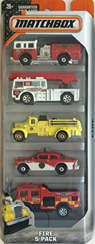 0855177006009 - MATCHBOX, ON A MISSION 2015 SERIES, FIRE 5-PACK