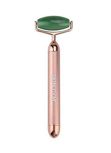 0855331008894 - SKIN GYM JADE VIBRATING LIFT & CONTOUR BEAUTY FACIAL ROLLER MASSAGER FOR WRINKLES AND FINE LINES ANTI-AGING FACE LIFT SKIN CARE BEAUTY TOOL