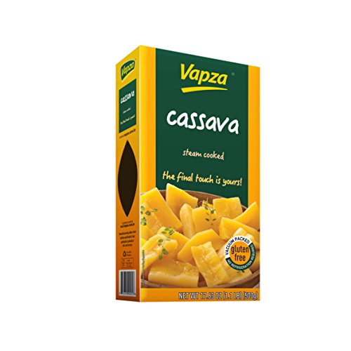0855379000058 - MANDIOCA BRASILEIRA - CASSAVA PEELED, YUCA, CUT AND PRE-COOKED, THIS CASSAVA IS A QUICK AND EASY INGREDIENT TO HAVE ON HAND. READY TO EAT,VACUUM-PACKED, STERILIZED AND STEAM COOKED. GLUTEN FREE
