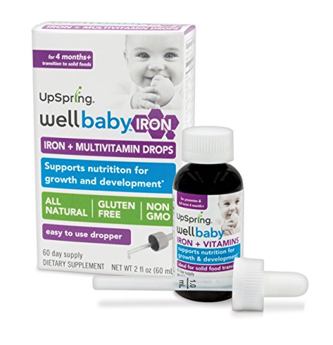 0855520001637 - UPSPRING: WELLBABY IRON COMPLETE MULTIVITAMIN PLUS IRON: POLY VITAMIN DROPS WITH