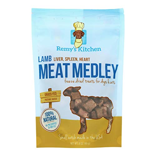 0855781007089 - REMYS KITCHEN LAMB MEAT MEDLEY FREEZE-DRIED TREATS FOR DOGS AND CATS