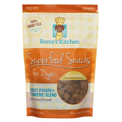 0855781007096 - REMYS KITCHEN SWEET POTATO TURMERIC SUPERFOOD SNACKS FOR DOGS FREEZE DRIED TREATS