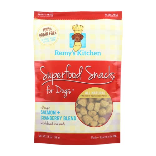 0855781007102 - REMYS KITCHEN SALMON CRANBERRY SUPERFOOD SNACKS FOR DOGS FREEZE DRIED TREATS