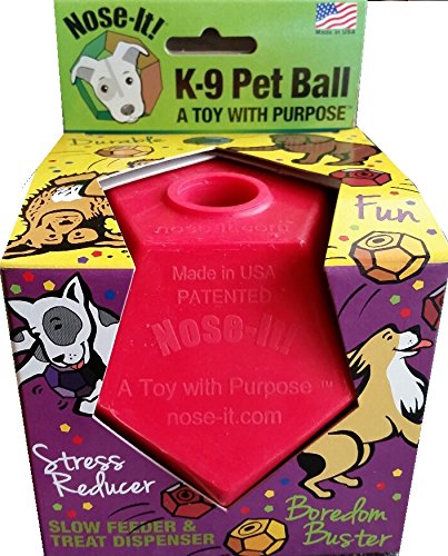 0855835004514 - NOSE-IT K-9 PET BALL FLEX PLUS RED A TOY WITH PURPOSE