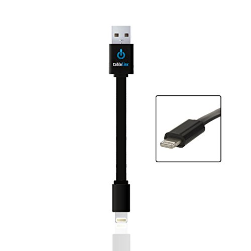 0855854004403 - CABLELINX LIGHTNING TO USB CHARGE & SYNC 3.5 CABLE - BLACK (NON-MFI)