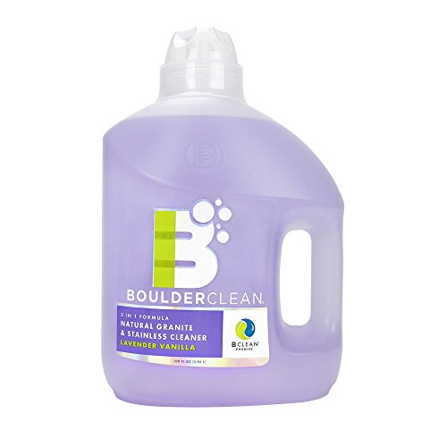 0855878003482 - BOULDER CLEAN NATURAL GRANITE AND STAINLESS STEEL CLEANER REFILL, LAVENDER VANILLA, 100 FLUID OUNCE