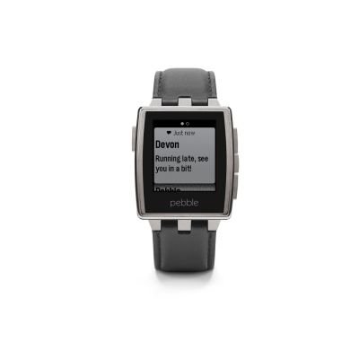 0855906004184 - PEBBLE STEEL SMARTWATCH STAINLESS
