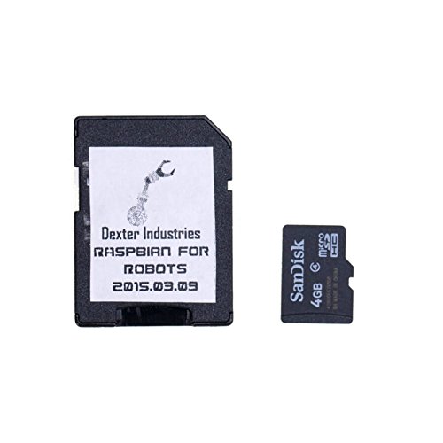 0855947002637 - RASPBIAN FOR ROBOTS IMAGE DISTRO MICROSD CARD - 4GB