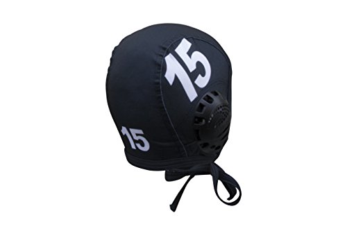 0856086005442 - TURBO STANDARD WATER POLO CAP SET WITH 3 NUMBERS (BLACK)