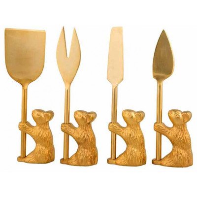 0856411005536 - 4 PIECE GUARD THE CHEESE KNIFE SET