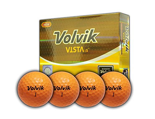0856437004315 - VOLVIK VISTA IS GOLF BALL (4-PIECE), ORANGE