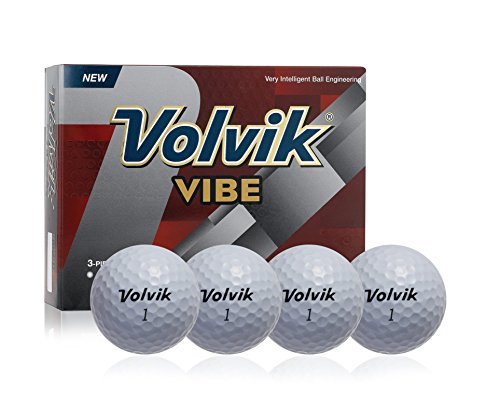 0856437004810 - VOLVIK VIBE GOLF BALLS (12 PACK), WHITE