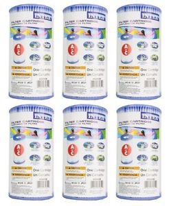 0856890003610 - (PACK OF 6) INTEX 29000E/59900E EASY SET POOL REPLACEMENT TYPE A OR C FILTER CARTRIDGE