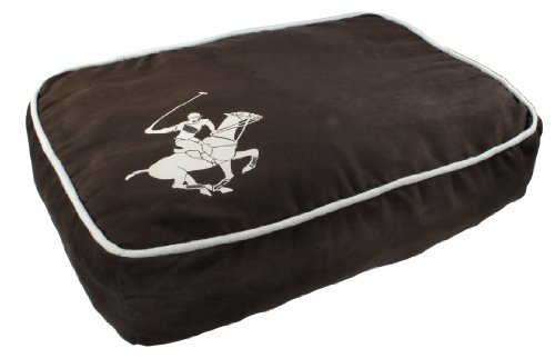 0856947003174 - BEVERLY HILLS POLO CLUB SUPER HORSE PUFF PILLOW PET BED, 24 BY 16 BY 4-1/2-INCH, BROWN