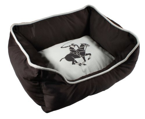 0856947003228 - BEVERLY HILLS POLO CLUB SUPER HORSE CUDDLER PET BED, 20 BY 14-1/2 BY 2-INCH, BROWN
