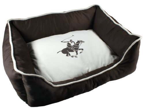 0856947003235 - BEVERLY HILLS POLO CLUB SUPER HORSE CUDDLER PET BED, 24 BY 19 BY 7-1/2-INCH, BROWN