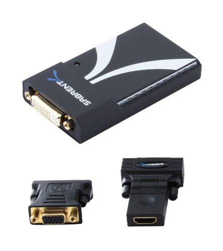 8571610018096 - SABRENT USB-DH88 USB 2.0 TO VGA/DVI/HDMI ADAPTER FOR MULTIPLE MONITORS UP TO 2048X1152/1920X1080 EACH (DISPLAYLINK DL-195 CHIPSET)