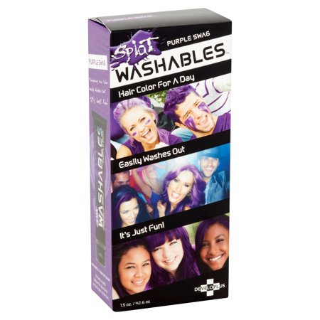 0857169000378 - WASHABLES BRIGHT HAIR COLOR PURPLE SWAG