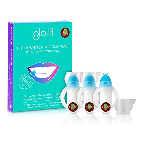 0857181002923 - GLO SCIENCE GLO BRILLIANT 3 PACK TEETH WHITENING GEL TREATMENT KIT FOR FAST, PAIN-FREE, LONG LASTING RESULTS. CLINICALLY PROVEN. INCLUDES 3 GLO VIALS. FLAVOR CINNAMINT, CINNAMINT, 3 CT.