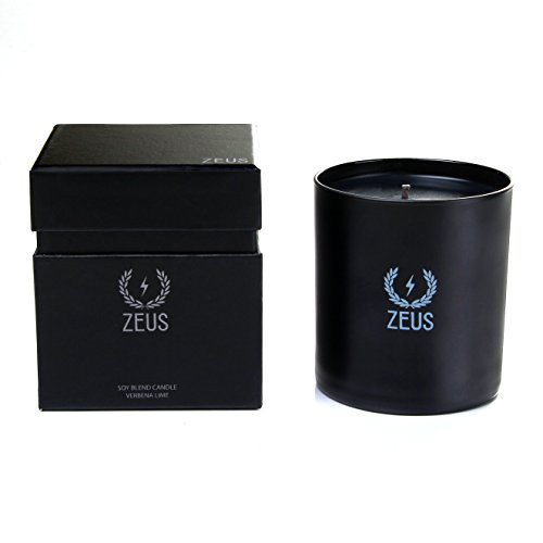 0857211005481 - ZEUS SCENTED SOY BLEND CANDLE - NATURAL NON-TOXIC INGREDIENTS (SCENT: VERBENA LIME)