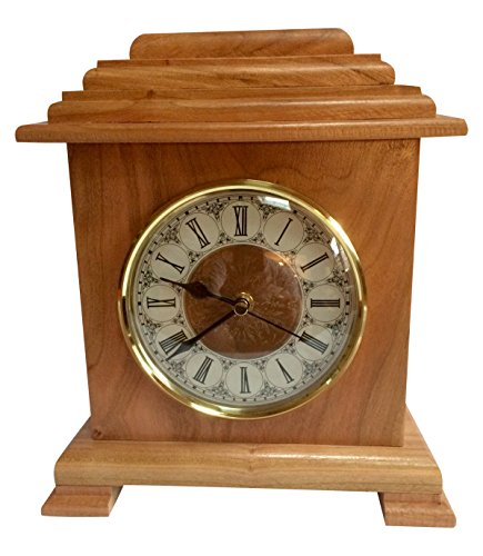 0857222004220 - REST IN TIME CLOCK URNS SOLID CHERRY MANTLE CLOCK URN