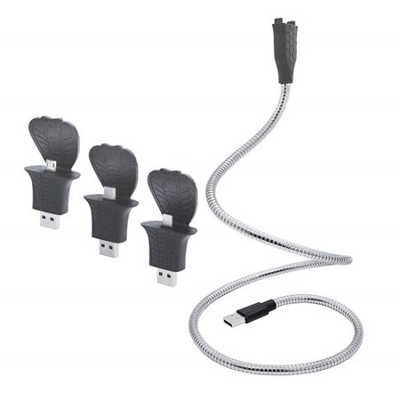 0857401007141 - INVENTEL PRODUCTS 237107 COBRA COIL 4-IN-1 FLEXIBLE CHARGING STATION