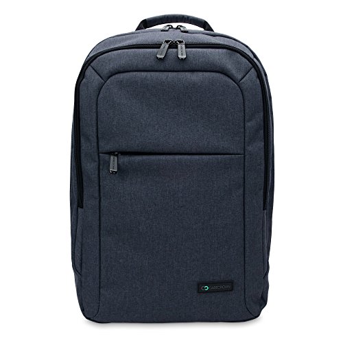 8574172034573 - 13 INCH MACBOOK AIR / PRO LAPTOP CASECROWN WALTHAM BACKPACK (DENIM NAVY BLUE) W/ PADDED COMPARTMENT