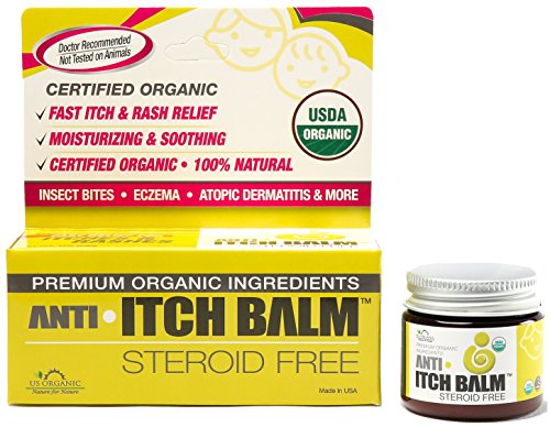 0857567004008 - ANTI ITCH BALM, FAST ITCH RELIEF, CERTIFIED ORGANIC BY US GOVERNMENT, FDA REGISTERED OTC MEDICINE, CRUELTY FREE, STEROID FREE, HYDROCORTISONE FREE, SAFE TO USE, 1 OZ, US ORGANIC, NATURE FOR NATURE