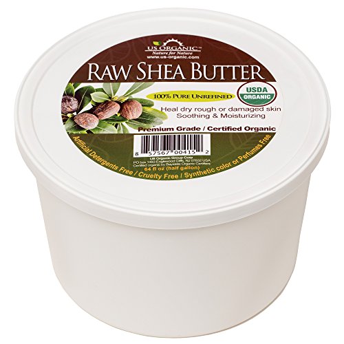 0857567004152 - #1 USDA CERTIFIED ORGANIC SHEA BUTTER, VIRGIN, RAW AFRICAN UNREFINED, 100% PURE PREMIUM QUALITY, IVORY COLOR, GREAT FOR DIY LOTION, SOAP BASE, BODY BUTTER, LIP BALM, MOISTURIZER BY US ORGANIC - 64 OZ