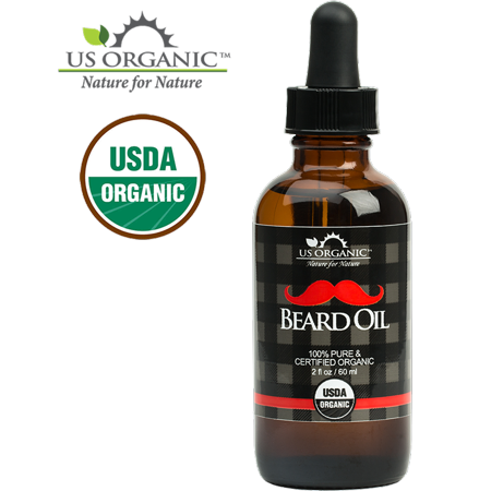 0857567004732 - US ORGANIC BEARD OIL, 100% PURE, WITH ANTIMICROBIAL PROPERTIES, USDA CERTIFIED, AMBER GLASS BOTTLE WITH EYE DROPPER, 2 OUNCE