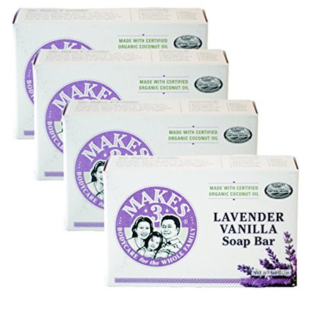 0857639004011 - ORGANIC SOAP LAVENDER VANILLA - SUPERFOOD FOR THE SKIN - 100% HANDCRAFTED - CALMING AROMATHERAPY BENEFITS - PROMOTES HEALTH & BEAUTY (ORGANIC SOAP 4 PACK)