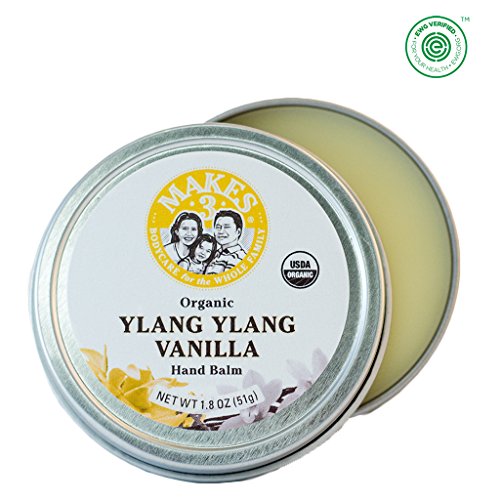 0857639004288 - HAND BALM THERAPEUTIC ESSENTIAL OIL LOTION - 100% ORGANIC HANDCRAFTED YLANG YLANG VANILLA - ANTIOXIDANTS PURIFIES COMPLEXION AND REBALANCES SKIN - EWG VERIFIED(TM) FOR YOUR HEALTH