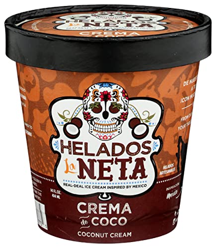 0857671007735 - HELADOS LA NETA CREMA DE COCO ICE CREAM, 14 FZ